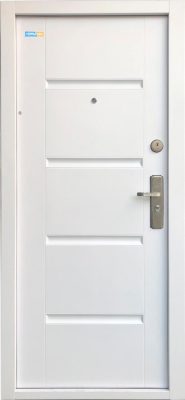   Dvere biele TerraSec so vzorom Luxury Line, s hodvábnym leskom (YB-97)